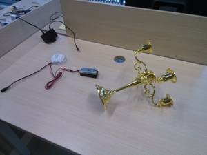 Candelabro inalámbrico para abrir la cerradura, accesorio de juego mágico para sala de <span class=keywords><strong>escape</strong></span>, Sala misteriosa - Product Image 4