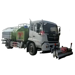 New/Used 4x2 10m3 High Pressure Road Washer Truck Street Sweeper Cleaner with Engine Gearbox Pump & Gear Core Components Sale