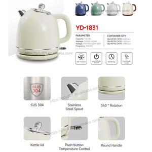 Bouilloire à double paroi de 1,8 L de style rétro, qualité supérieure, vente chaude, OEM, petit électroménager moderne pour le thé, bouilloire de style rétro OEM - Product Image 3