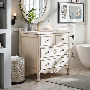 <span class=keywords><strong>Lavabo</strong></span> da bagno in legno massello stile americano <span class=keywords><strong>lavabo</strong></span> <span class=keywords><strong>antico</strong></span> da pavimento con specchio <span class=keywords><strong>mobile</strong></span> bagno - Product Image 5