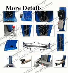 4t Manual 2 Side Releases System 2 Post Hydraulic Car Lift Double Column Car Elevator