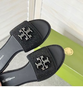 Sandali piatti da donna <span class=keywords><strong>TB</strong></span> 2026 estivi con punta aperta, ciabatte da spiaggia per esterni con strass e suola morbida in gomma - Product Image 1