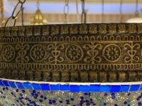 Lampe suspendue turque en verre, lampe d'Istanbul à économie d'énergie, lampe et lustres en mosaïque turque, lustres tunisiens pour la maison