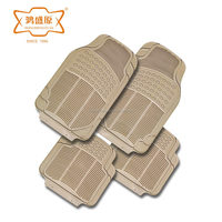 Protection contre tous les temps, ajustement universel, tapis de sol en TPE épais de 2 mm, antidérapants, 4 pièces, avant et arrière, pour voiture, SUV, camionnette, beige
