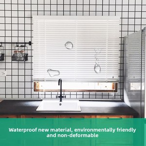 Persianas de PVC Impermeables con Diseño de Madera, Estilo Europeo para Baños, Eléctricas, Inteligentes, Resistentes al Fuego, de Alta Luminosidad - Product Image 5