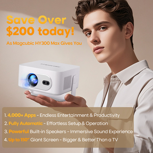Nuevo Proyector Magcubic HY300Max Mejorado, Nativo 720P HD, Compatible con 8K, Autoenfoque y WiFi, Mini Portátil para Casa y Exteriores - Product Image 5
