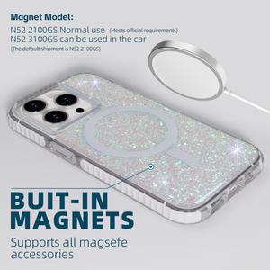 Funda Magnética de Lujo con Brillantina Móvil para iPhone 15 Promax, Diseño de Accesorios para iPhone - Product Image 2