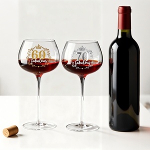 Logo personnalisé <span class=keywords><strong>Verres</strong></span> <span class=keywords><strong>à</strong></span> vin boule haute en cristal <span class=keywords><strong>Verres</strong></span> <span class=keywords><strong>à</strong></span> <span class=keywords><strong>gin</strong></span> vintage Cristal sans plomb Unique Verre <span class=keywords><strong>à</strong></span> vin rouge longue tige Vin rouge blanc - Product Image 2