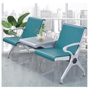 Silla de Espera Bao Xian de 4 Plazas con Cojín de PU Negro para Uso en Aeropuertos, Hospitales y Clínicas - Product Image 3