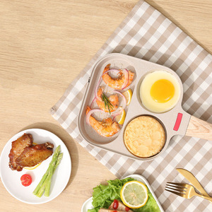 Trứng Pancake Pan không dính không độc tính nhà máy bán buôn 4 cup Frying Pan nhà nấu ăn bánh hamburger Pancakes Pan - Product Image 6