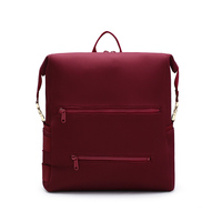 Sac à dos à langer multifonctionnel en néoprène grande capacité personnalisé, sac de voyage pour mamans, sac à couches pour bébés