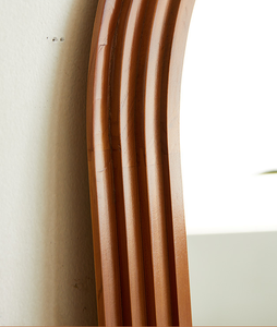 French Style Pine Full Length <strong>Mirror</strong> Vintage Solid Wood Frame Floor Length Arched Dressing <strong>Mirror</strong> - Product Image 5