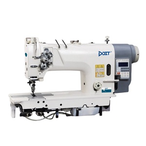<b>Automatic</b> Double Needle Compound Feed Lockstitch <b>Sewing</b> <b>Machine</b> - Heavy Duty Industrial Grade - Product Image 1