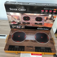 Kompor Keramik Listrik Dua Tungku Pemanas Inframerah Operasi Sensitif Sentuh Multifungsi Rumah Tangga 3500W Timer Pintar
