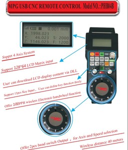 PHB04B WiXHC编程器可编程数控遥控器数控手轮MPG，带基于电脑的数控刳刨机6轴 - Product Image 5