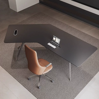 Nouvelle table basse rectangulaire moderne en bois avec pieds en acier inoxydable pour salon, bureau à domicile, table d'appoint de luxe