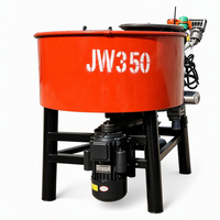 Malaxeur électrique JW350 0,35 m³ avec bras mélangeur visible et décharge par le bas pour le mélange de mortier