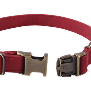 Collares de perro de cuero elegantes y duraderos de lujo, suaves y elegantes, para uso en interiores y exteriores para viajes en casa - Product Image 2