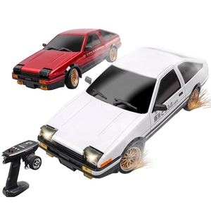 LDRC 1:18 Auto Drift RC 4WD - Pronta All'uso (RTR) - Bianca Con Luci E Ribaltabile