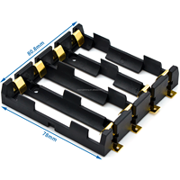 Support de batterie lithium-ion 18650 ABS avec fentes 1X, 2X, 3X, 4X