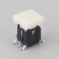 Mini interrupteur tactile illuminé 10x10mm interrupteur tactile à 4 broches avec borne LED SMD personnaliser divers capuchons de bouton de logo