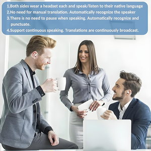Auriculares de Traducción en Tiempo Real con IA VTrans-18 OWS <span class=keywords><strong>3</strong></span> en <span class=keywords><strong>1</strong></span>, Compatibles con Traducción de Fotos, Equipo de Traducción para Viajes y Negocios - Product Image 4