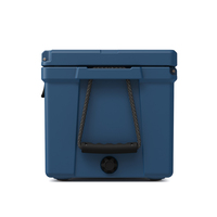 Promotion sur la glacière isotherme portable de 25 L avec logo personnalisé, pour la pêche et le camping, en LLDPE bleu moderne