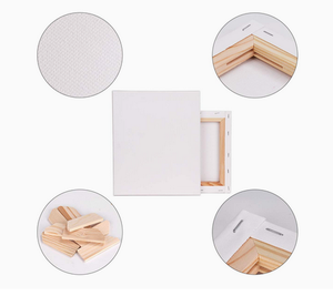 <span class=keywords><strong>Tela</strong></span> per Pittura a Olio in Cotone e Poliestere Bianca 20x20cm <span class=keywords><strong>con</strong></span> Telaio in Legno per Stampa UV/Digitale - Product Image 6