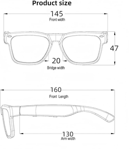 <span class=keywords><strong>2025</strong></span> Thông Minh Kính Với Tiếng Ồn Hủy Bỏ AI Dịch <span class=keywords><strong>Bluetooth</strong></span> Âm Thanh Gọi Âm Nhạc Điều Khiển Cho Du Lịch Làm Việc Thể Thao - Product Image 4