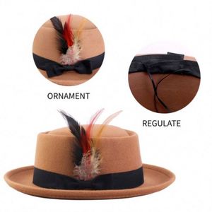 Chapeau de cérémonie pour femme en mélange de laine de haute qualité, à large bord, pour soirées et événements formels, toutes saisons, vente en gros - Product Image 4