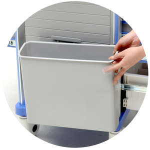 MN-DC001 फ़ैक्टरी बिक्री लोकप्रिय मॉडल डबल साइड मेडिसिन कार्ट आपातकालीन मेडिकल ट्रॉली - Product Image 6