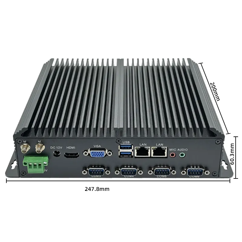 Le plus récent Intel 13e génération i5-1340P i5-1335U i7-1355U Mini PC industriel Win10/11/Linux RS485 Com GPIO Port avec 9 ~ 36V DC IN