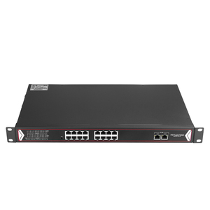 16 puerto de red 10/100/1000 M interruptor de PoE para cámara Ip con <span class=keywords><strong>2</strong></span> puerto Rj45 1000 M - Product Image 4