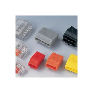 Efficient Red PA Push-in Wire Connectors with 450V Rating for Quick Electrical Connections in Building & <b>Lighting</b> - Product Image 1