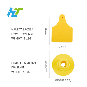Étiquettes d'oreille personnalisées de piste de bétail de vache en TPU pour l'élevage Nouvel état Impression laser/jet d'encre incluse - Product Image 4