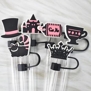 ที่ครอบหลอดดูดน้ำลายการ์ตูนน่ารักคุณภาพสูง ขนาด 10 มม. ทำจาก PVC นิ่ม หรูหรา ขายดี จำนวนมาก อุปกรณ์ตกแต่งบาร์ - Product Image 3