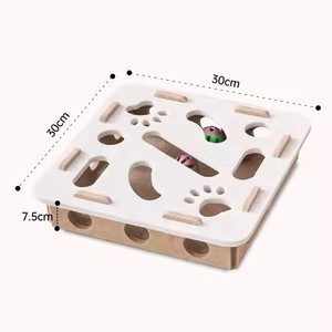 Nuovo Gioco Puzzle per Gatti all'Ingrosso, Giocattolo Interattivo in Morbido Feltro con Palline su Pista, Gioco di Intelligenza per Gattini da Interno - Product Image 6