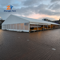 Tente d'événement imperméable en PVC et alliage d'aluminium 30x50m avec impression de logo personnalisé pour lancement de produits, expositions et fêtes en plein air