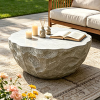 Table basse en pierre de style Wabi-Sabi, motif rocheux, moderne et simple, pour salon, meubles de maison