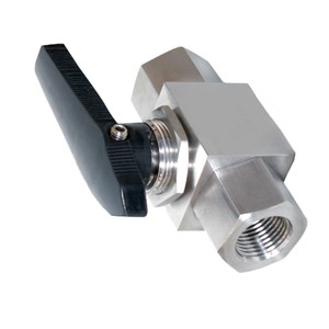 Válvula de bola recta de acero inoxidable 316 con rosca hembra, integrada, de un solo sentido, para gas, manual, de tamaño mediano, directa de fábrica - Product Image 5