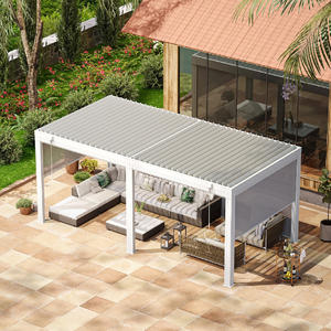 Alta calidad, respetuoso con el medio ambiente, a prueba de nieve, Gazebo, pérgola, <span class=keywords><strong>techo</strong></span> motorizado, impermeable, para exteriores, de aluminio, bioclimático, <span class=keywords><strong>4x3</strong></span>, 5x3, 6x3 - Product Image 6