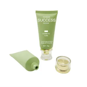 Tube presseur de luxe écologique 50ml tube de crème en plastique tube souple cosmétique 50g emballage cosmétique