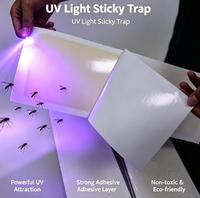 Producto en Oferta, Duradero, Ecológico y con Protección UV Trampa de pegamento para moscas e insectos con luz, pegamento resistente a los rayos UV de una sola cara para uso en interiores