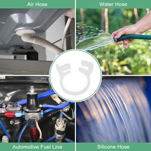 Thời tiết kháng Trắng ống nhựa clip cho ống linh hoạt <span class=keywords><strong>Snap</strong></span> kẹp ống kẹp có thể điều chỉnh ratcheting kẹp - Product Image 4