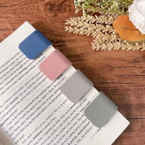 Magnetic PU Leather <b>Bookmark</b> Handmade <b>Bookmark</b> Practical Book Page Clips Promotional <b>Bookmark</b> Book Lover's <b>Gift</b> - Product Image 1