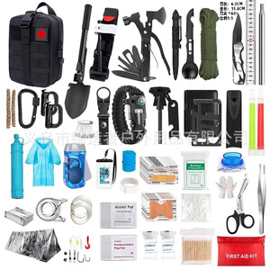 5 In 1 Survival Bracelet Nylon 26cm Compass Whistle <b>Fire</b> Starter Outdoor Emergency Gear - Product Image 2