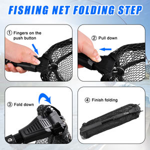 Filet de pêche <span class=keywords><strong>télescopique</strong></span> Portable à la <span class=keywords><strong>truite</strong></span> avec poignée pliable filet de pêche en Nylon Durable - Product Image 5