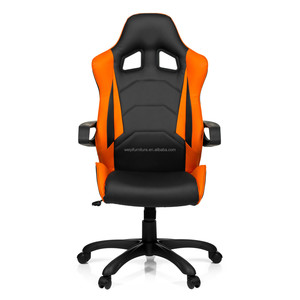 Chaise de gaming de course personnalisable, style OEM, emballage moderne, mobilier de luxe en cuir, offre populaire, chaise noire avec fonction massage et accoudoirs 2D - Product Image 1