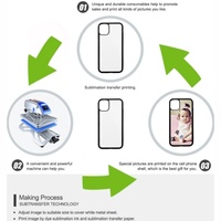 Coque de téléphone vierge Leadingplus personnalisée en TPU PC, antichoc et étanche, avec impression par sublimation 2D pour iPhone 11 12 Pro Max