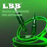Aiguilles de cartouche de tatouage vertes LBB professionnelles pour l'art corporel, OEM ODM, vente en gros de cartouches pour machine à tatouer